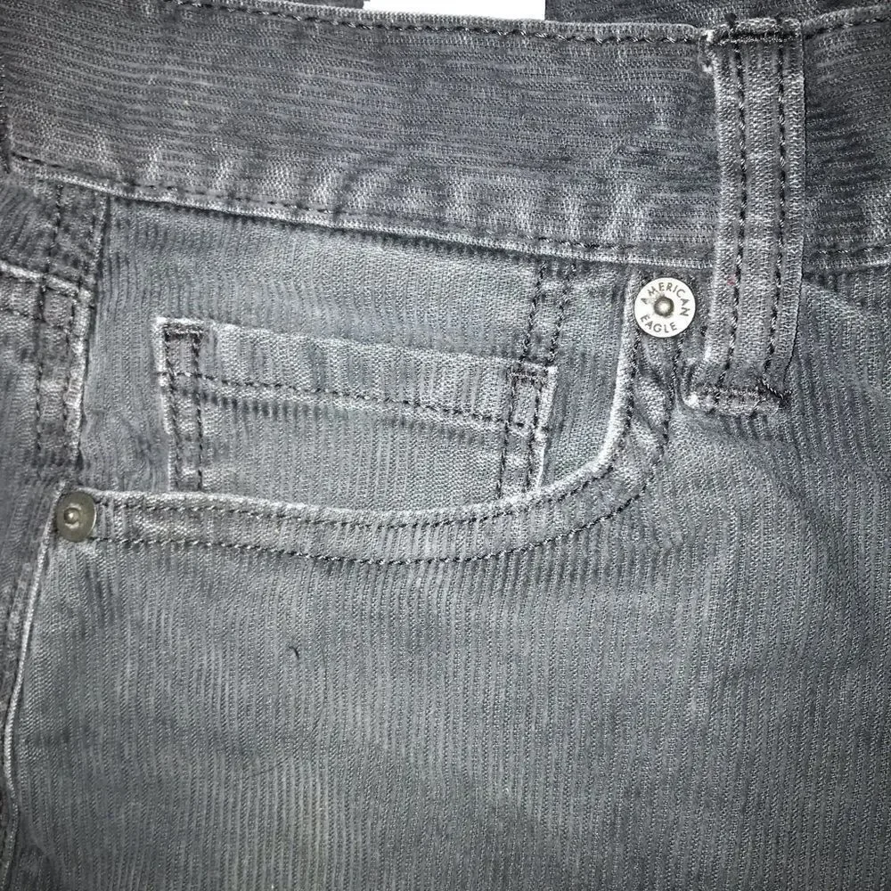 American Eagle Dark Grey Mom Jean